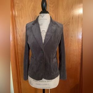 Size 6p gray corduroy- feel blazer